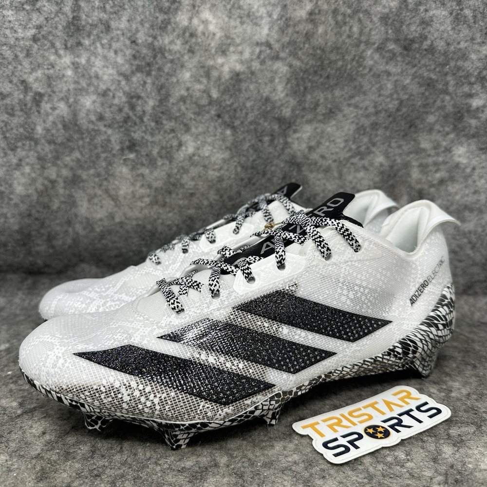 Adidas Adizero Electric 2 Football Cleats Mens Size 9 White Black IE8867